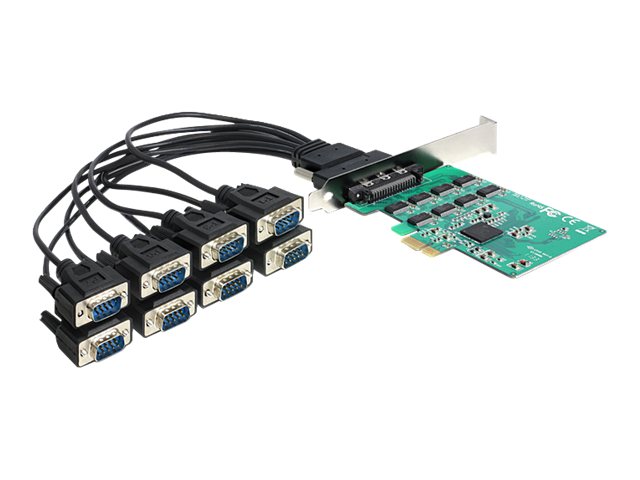 DeLock PCI Express Card > 8 x Serial RS-232 - Serieller Adapter - PCIe - RS-232 x 8