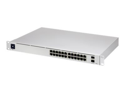 Ubiquiti UniFi Switch USW-Pro-24 - Switch - L3 - managed - 24 x 10/100/1000 + 2 x 10 Gigabit SFP+ (Uplink) - Desktop, an Rack mo