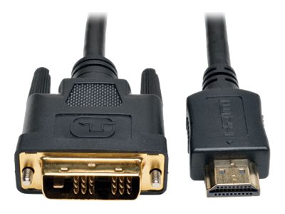 Eaton Tripp Lite Series HDMI to DVI Adapter Cable (M/M), 20 ft. (6.1 m) - Adapterkabel - HDMI mnnlich zu DVI-D mnnlich - 6.1 m