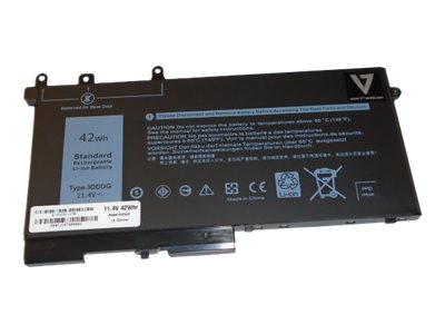 V7 - Laptop-Batterie (gleichwertig mit: Dell 3DDDG, Dell 3VC9Y, Dell 451-BBZP) - 3 Zellen - 42 Wh - fr Dell Latitude 5280, 5480