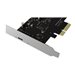ICY BOX IB-PCI1901-C32 - USB-Adapter - PCIe 3.0 x4 - USB-C 3.2 Gen 2x2 x 1 - Schwarz