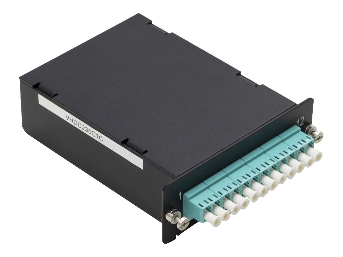 Schneider Actassi - Glasfaserkassette - oberflchenbndig montierbar - Innenbereich - LC x 6, MTP X 12 - Schwarz, RAL 9005