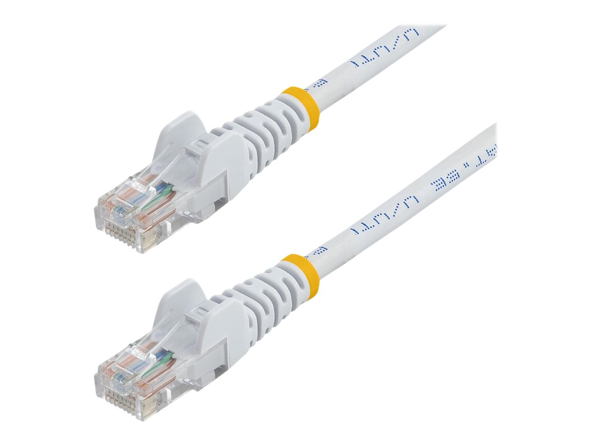 StarTech.com 5m Cat5e Ethernet Netzwerkkabel Snagless mit RJ45 - Cat 5e UTP Kabel - Weiss - Netzwerkkabel - RJ-45 (M) zu RJ-45 (