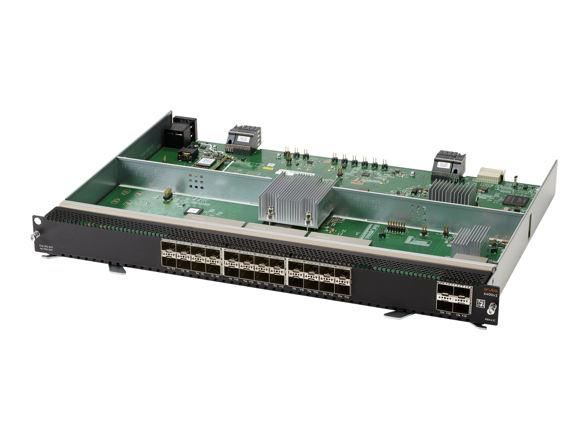 HPE Aruba 6400 24-port SFP+ and 4-port SFP56 v2 Module - Switch - L3 - 24 x 100/1000/10 Gigabit SFP+ + 4 x 50 Gigabit Ethernet S