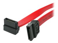 StarTech.com 15cm SATA 3 Kabel gewinkelt - S-ATA III Anschlusskabel bis 6Gb/s - Serial ATA 90 rechts abgewinkelt - Rot - SATA-K