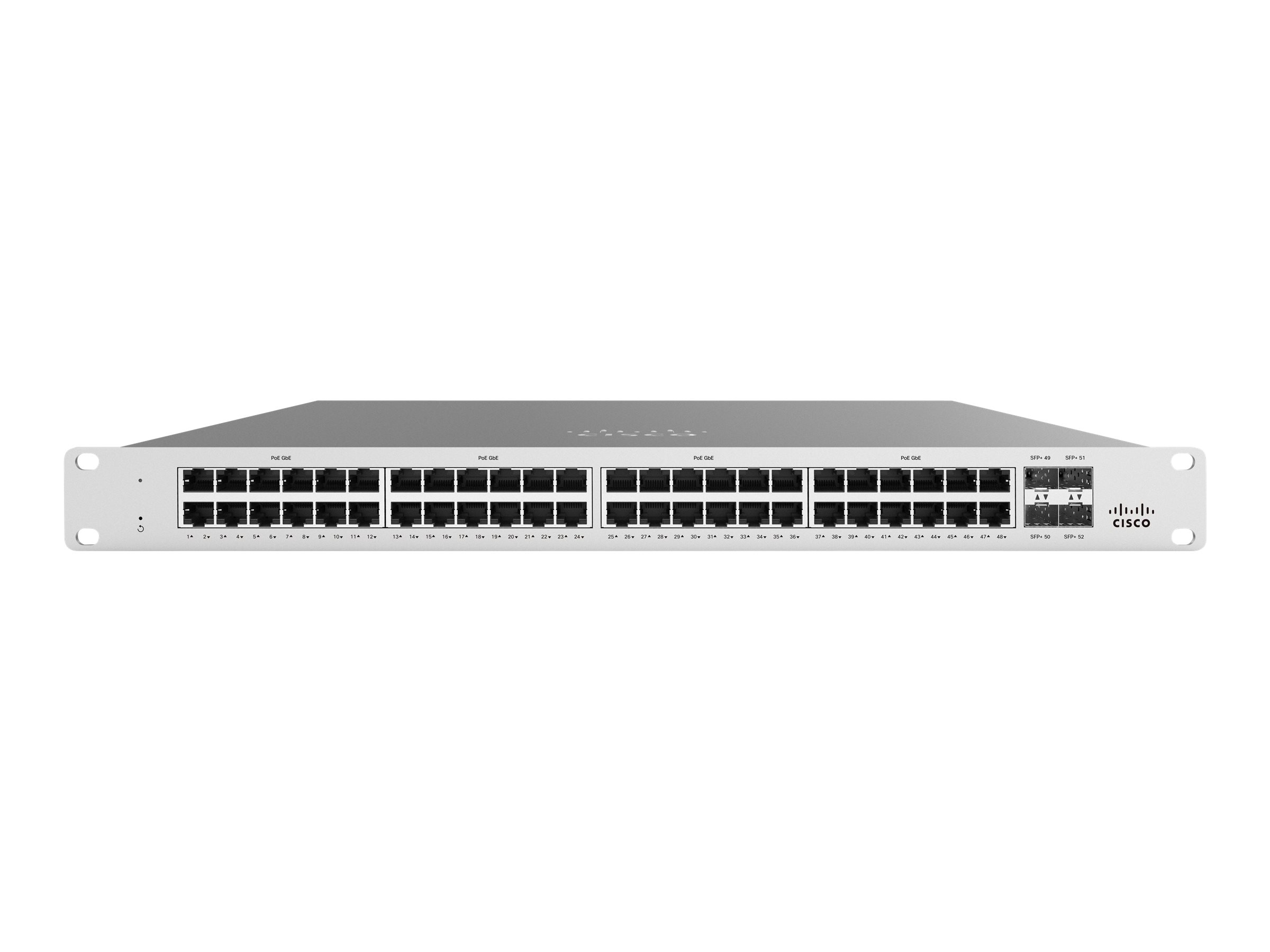 Cisco Meraki Cloud Managed MS125-48LP - Switch - managed - 48 x 10/100/1000 + 4 x 10 Gigabit SFP+ - Desktop, wandmontierbar