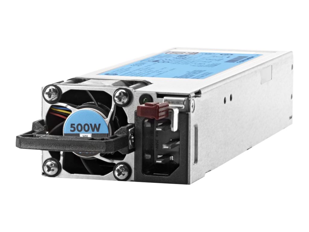 HPE - Stromversorgung redundant / Hot-Plug (Plug-In-Modul) - Flex Slot - 80 PLUS Platinum - Wechselstrom 100-240 V - 500 Watt