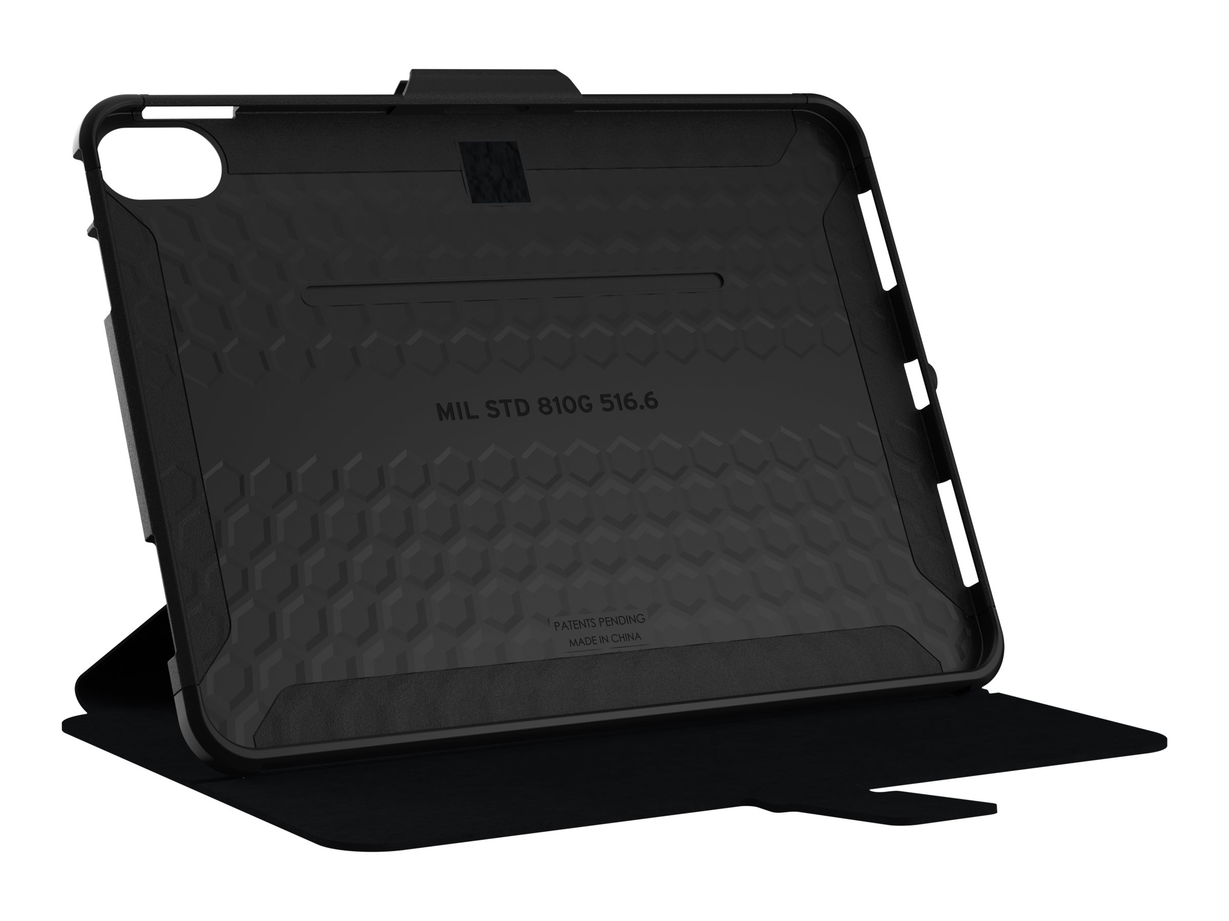 UAG Rugged Case for iPad 10.9 (10th Gen, 2022) - Scout Folio Black - Bildschirmschutz für Tablet - Thermoplastisches Polyurethan
