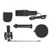 DeLOCK USB Condenser Microphone Set for Podcasting, Gaming and Vocals - Mikrofon - USB - Schwarz