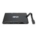 Tripp Lite USB-C Laptop Docking Station - HDMI, VGA, GbE, 4K @ 30 Hz, Thunderbolt 3, USB-A, USB-C, PD Charging 3.0, Black - Dock