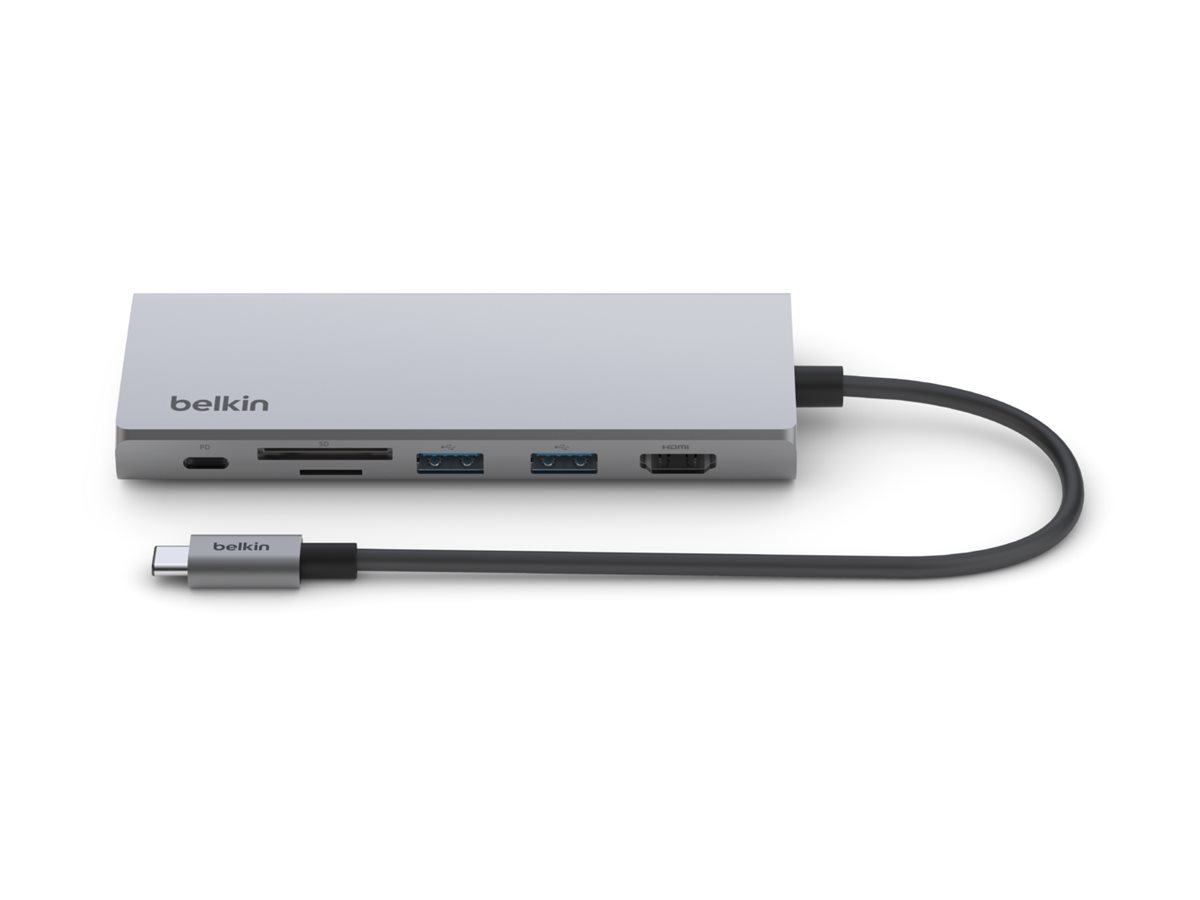 Belkin CONNECT USB-C 7-in-1 Multiport Adapter - Dockingstation - USB-C - HDMI - 2.5GbE