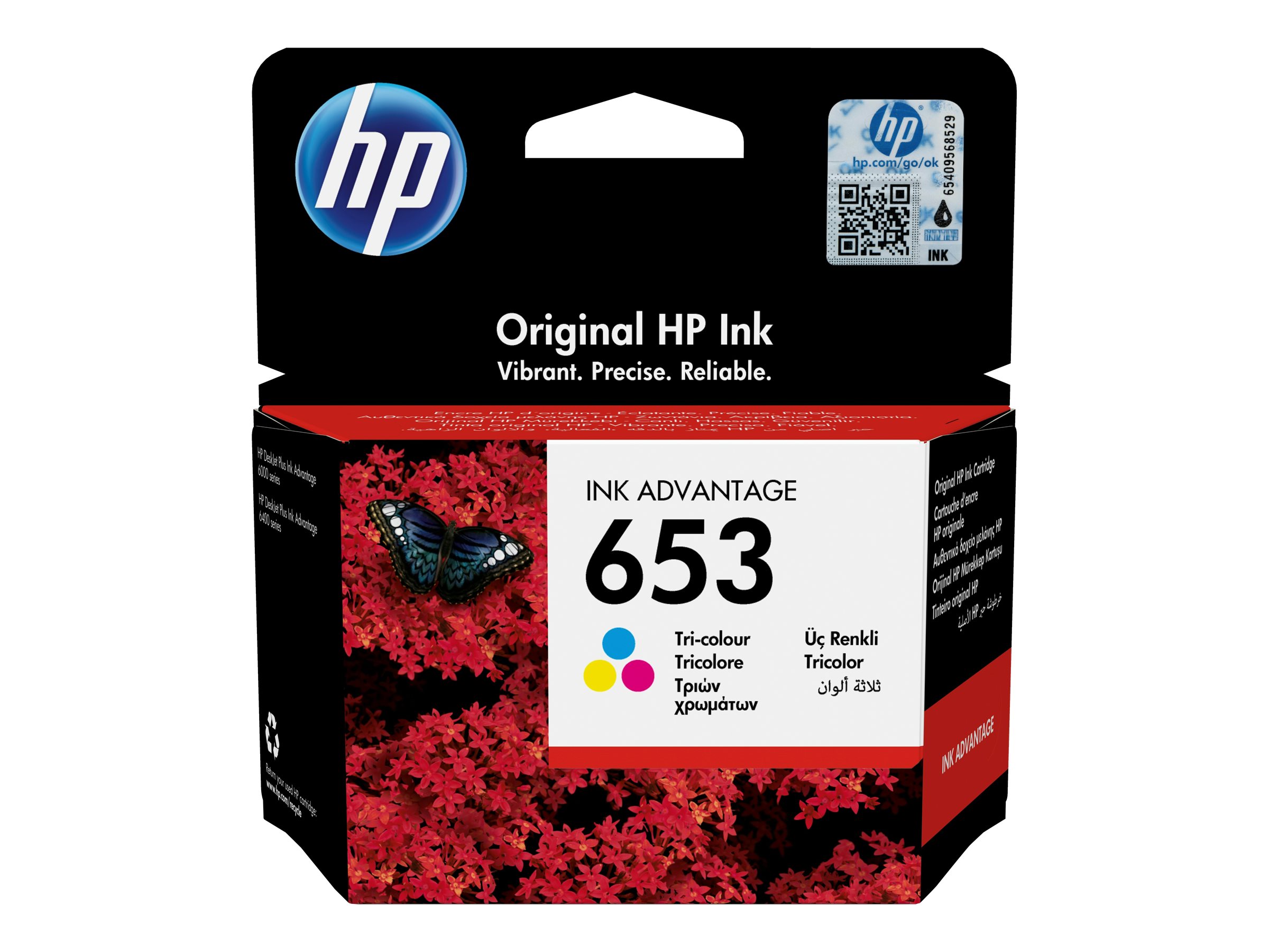 HP 653 - 5 ml - Farbe (Cyan, Magenta, Gelb) - original - Ink Advantage - Tintenpatrone