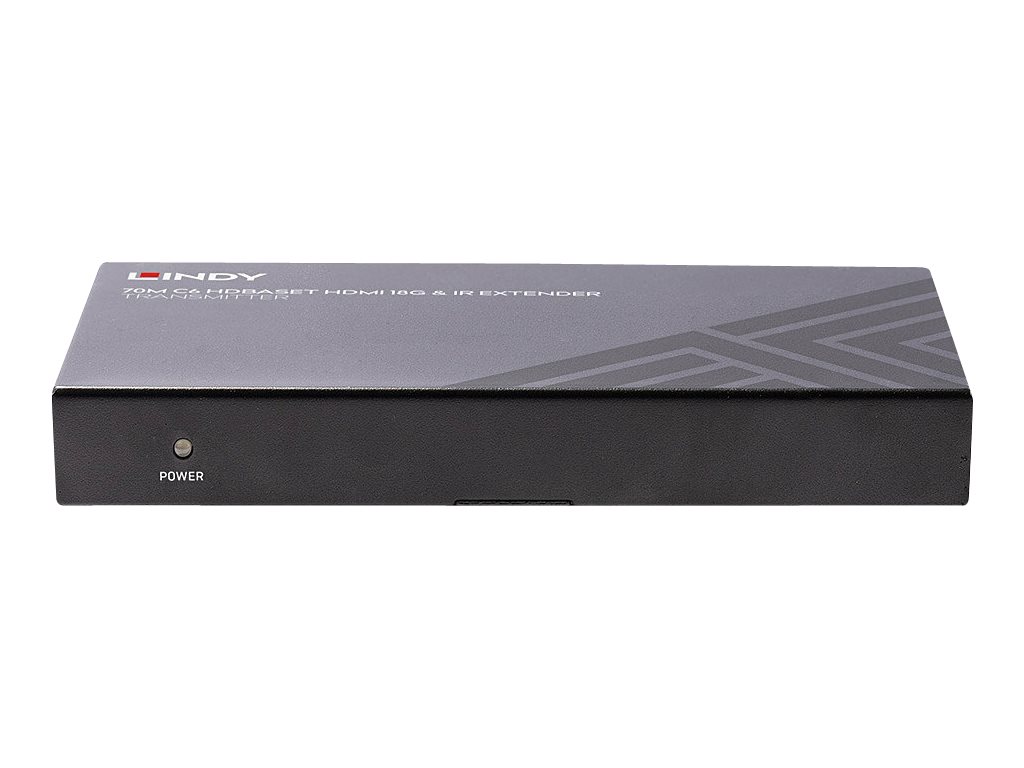 LINDY 70m Cat.6 HDMI 18G, IR & RS-232 HDBaseT Extender with PoC - Video-, Audio-, Infrarot- und serielle Erweiterung - Sender - 