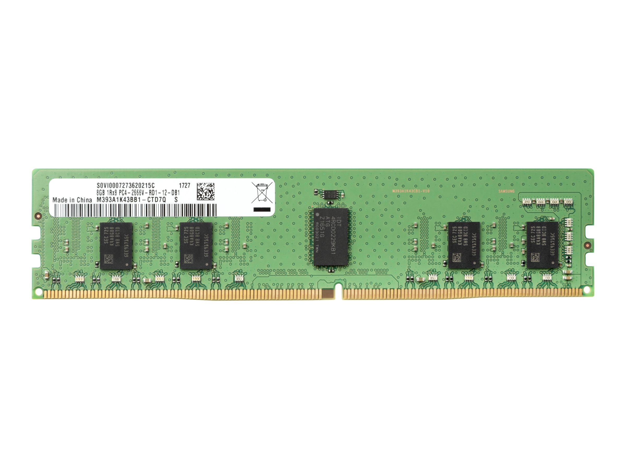 HP - DDR4 - Modul - 8 GB - DIMM 288-PIN - 2666 MHz / PC4-21300