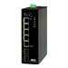 Tripp Lite Unmanaged Industrial Gigabit Ethernet Switch 5-Port - 10/100/1000 Mbps, PoE+ 30W, 2 GbE SFP Slots, DIN Mount - Switch