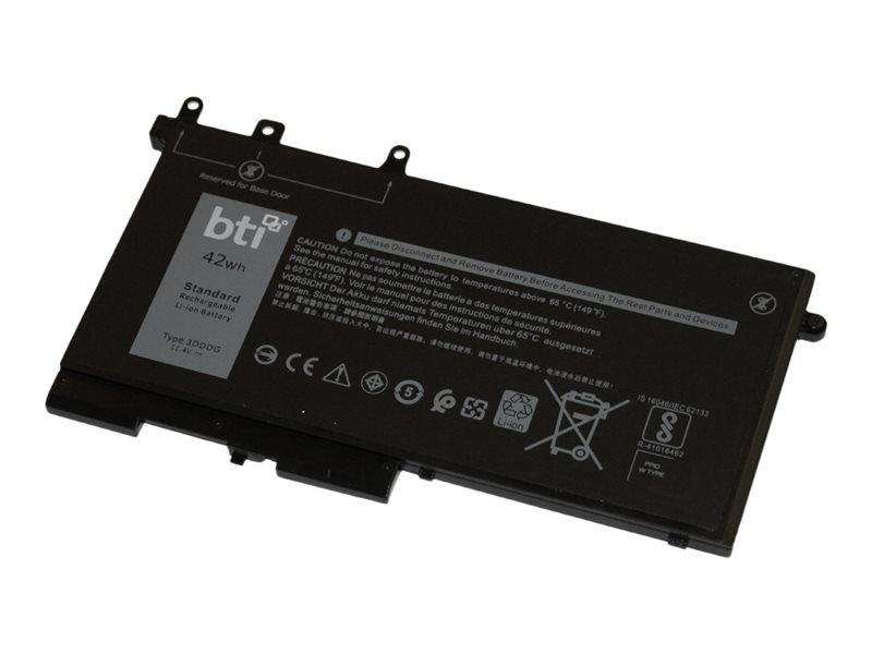 BTI 3DDDG-BTI - Laptop-Batterie (gleichwertig mit: Dell 3DDDG, Dell 03DDDG, Dell 03VC9Y, Dell 049XH, Dell 3VC9Y, Dell 451-BBZP) 