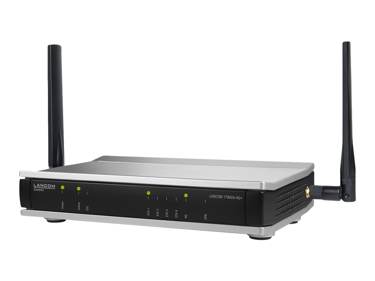 LANCOM 1790VA-4G+ - Router - DSL/WWAN - 4-Port-Switch - GigE, PPP, LDAP, SNMP