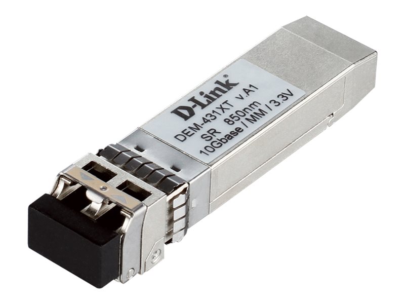 D-Link DEM 431XT - SFP+-Transceiver-Modul - 10 GigE - 10GBase-SR - bis zu 300 m - für D-Link Data Center 10; DGS 3630; DXS 1100,