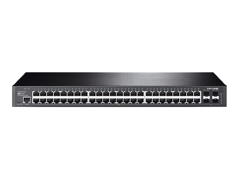 TP-Link JetStream T2600G-52TS - Switch - managed - 48 x 10/100/1000 + 4 x Gigabit SFP - an Rack montierbar