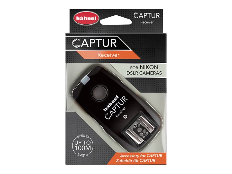 Hähnel Captur - Kabelloser Blitz-Synchronisierungsempfänger - für Nikon D3200, D3300, D4, D5200, D5300, D600, D610, D7100, D800,