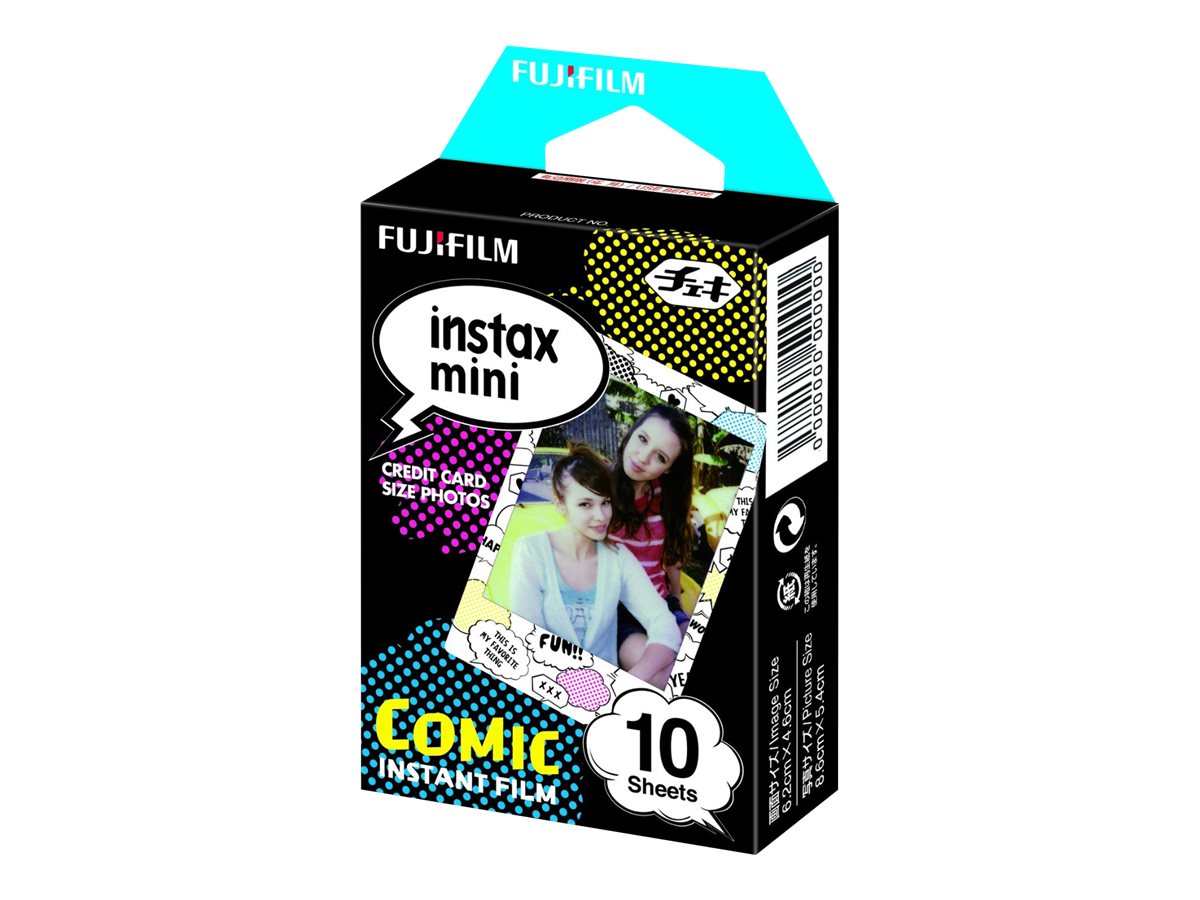 Fujifilm Instax Mini Comic - Instant-Farbfilm - instax mini - ISO 800 - 10 Belichtungen