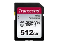 Transcend 340S - Flash-Speicherkarte - 512 GB - A2 / Video Class V30 / UHS-I U3 - SDXC UHS-I