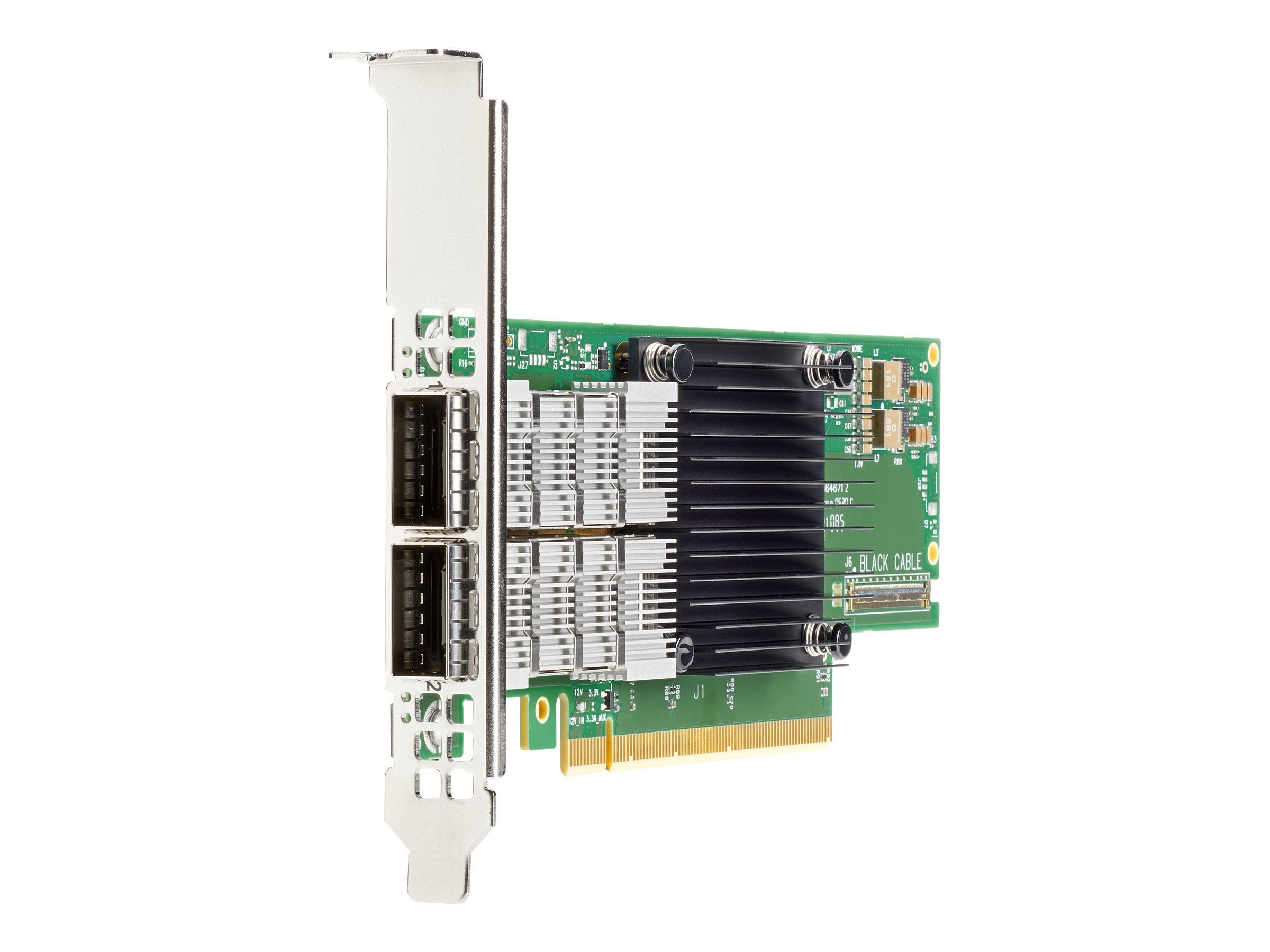 HPE InfiniBand HDR MCX653106A-HDAT - Netzwerkadapter - PCIe 4.0 x16 Low-Profile - 200Gb Ethernet / 200Gb Infiniband QSFP56 x 2 -