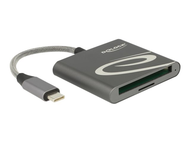 Delock - Kartenleser (CF I, TransFlash, MMCmobile, microSD, MMCmicro, microSDHC, microSDXC) - USB 3.1 Gen 1