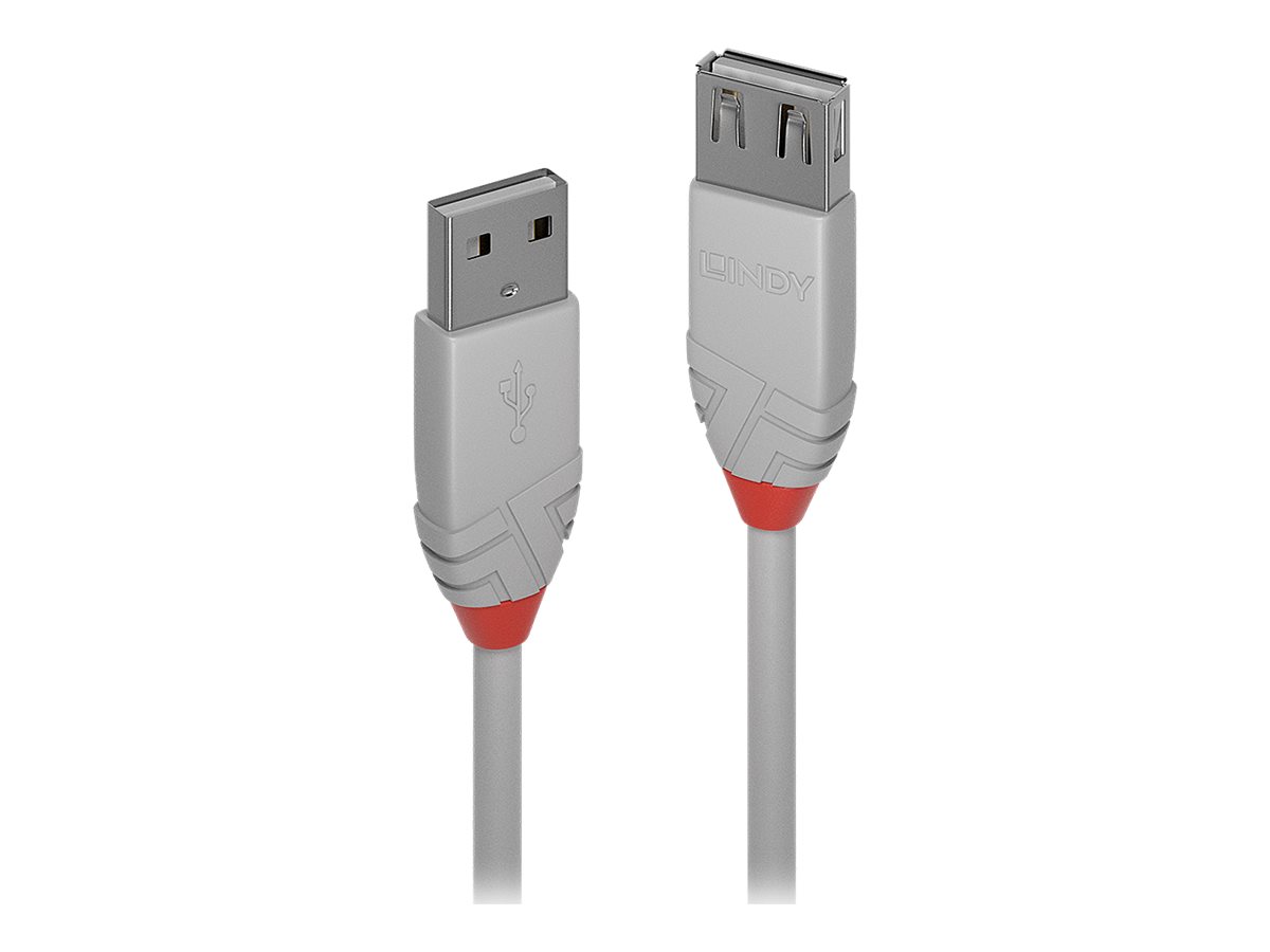 Lindy Anthra Line - USB-Verlngerungskabel - USB (M) zu USB (W) - USB 2.0 - 50 cm - rund