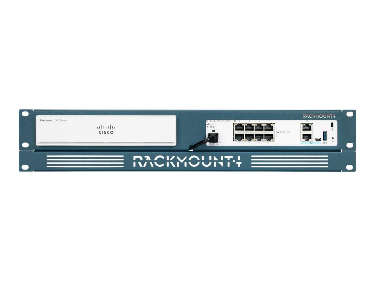 Rackmount.IT RM-CI-T8 - Rackmontagesatz - Jet Black, RAL 9005 - 2U - 48.3 cm (19
