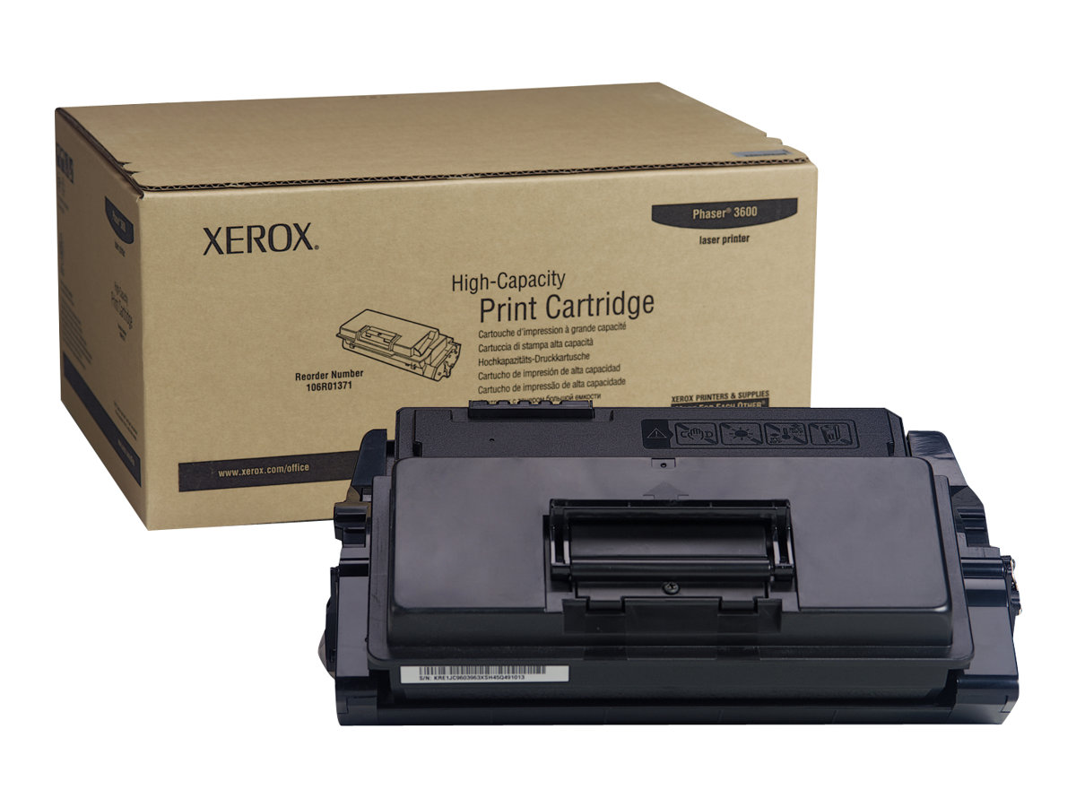 Xerox Phaser 3600 - Mit hoher Kapazitt - Schwarz - Original - Tonerpatrone - fr Phaser 3600/YDN, 3600B, 3600DN, 3600EDN, 3600N