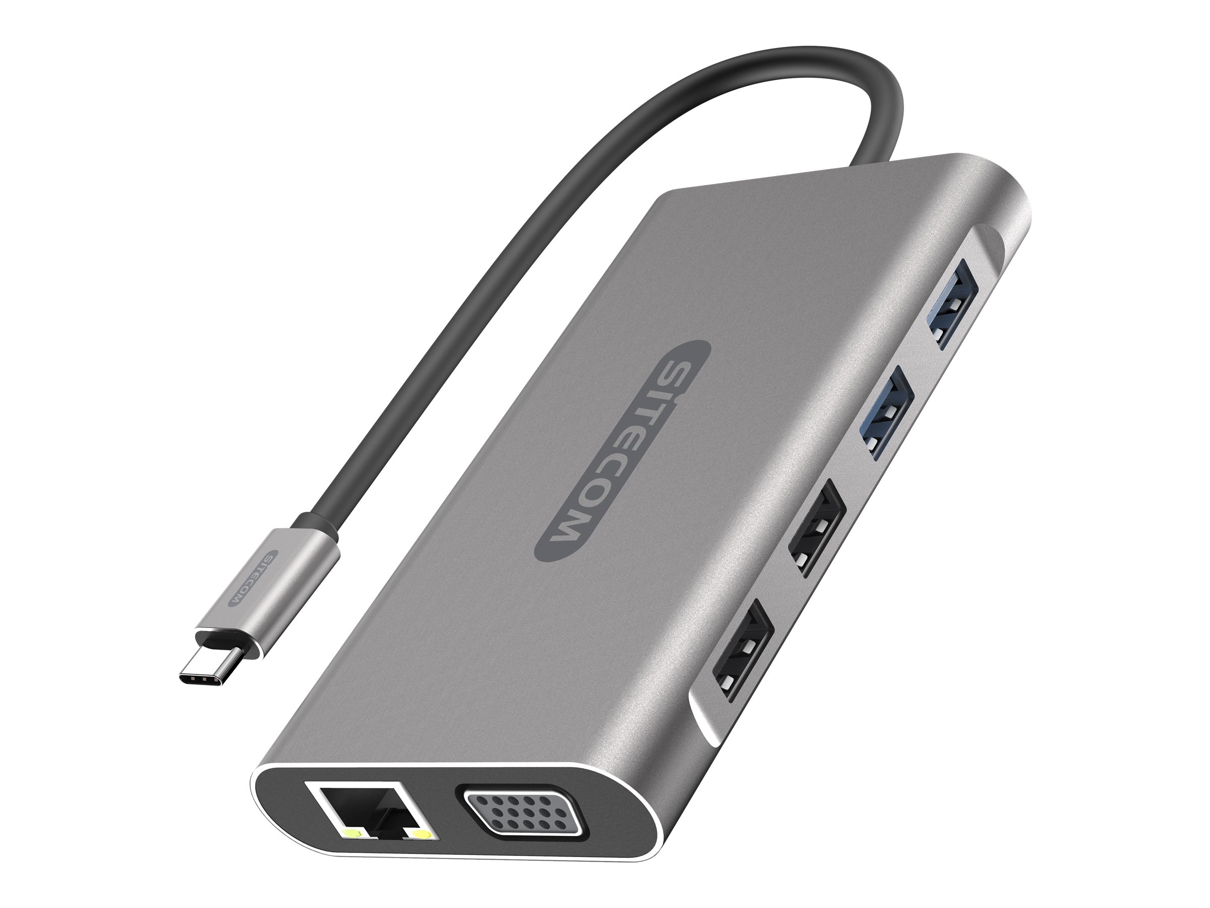Sitecom CN 390 - Dockingstation - USB-C 3.1 - VGA, 2 x HDMI - GigE