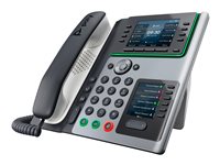 Poly Edge E400 - VoIP-Telefon mit Rufnummernanzeige/Anklopffunktion - dreiweg Anruffunktion - SIP, SDP - Schwarz