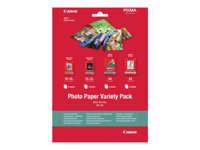 Canon Variety Pack VP-101 - 20 Blatt Fotopapier-Kit - fr PIXMA MG2550, MG3550, MG3650, MG5750, MG5751, MG6450, MG6850, MG7150, 