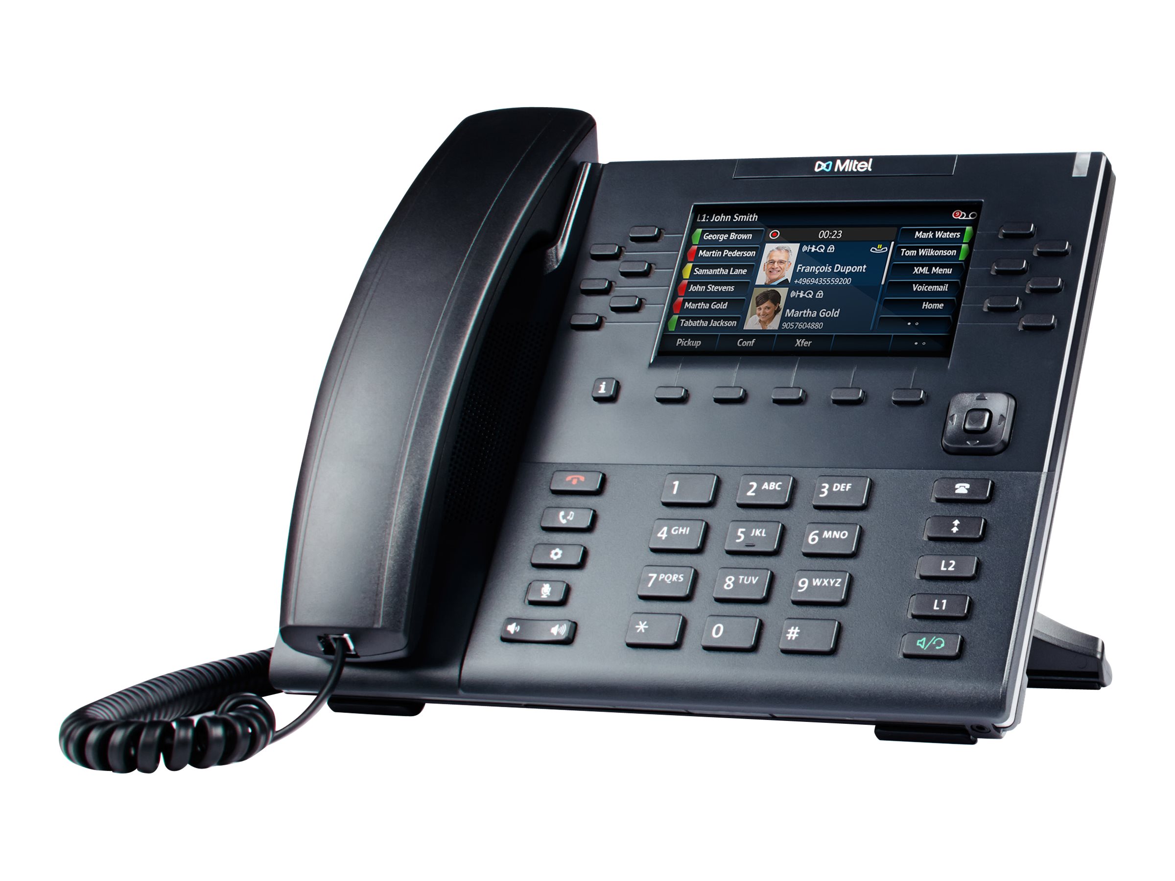 Mitel 6869 SIP Phone - VoIP-Telefon - dreiweg Anruffunktion - SIP, RTCP, RTP, SRTP - 24 Leitungen