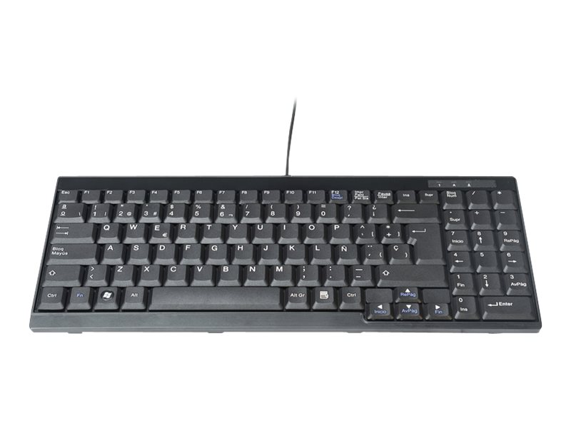 DIGITUS DS-72000ES - Tastatur - QWERTY - Spanisch - Schwarz - für Professional DS-72210, DS-72211