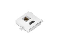 PanConnect PC-CM1HL - Modulares Faceplate-Snap-In - RJ-45, HDMI - Silber