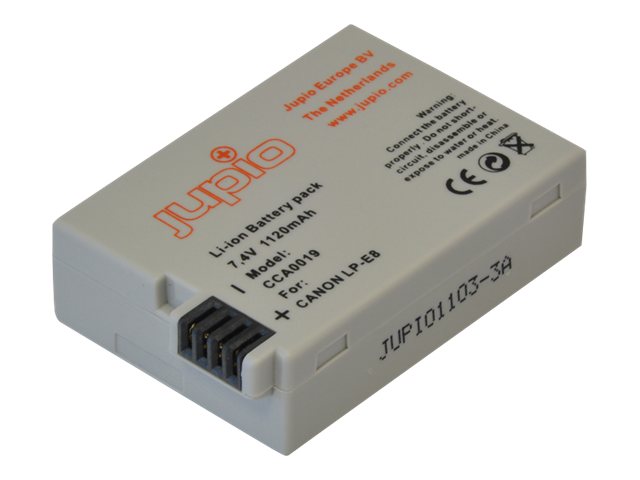 Jupio - Batterie - Li-Ion - 1120 mAh - für Canon EOS 600, 650, 700, Kiss X4, Kiss X5, Kiss X7i, Rebel T3i, Rebel T4i, Rebel T5i