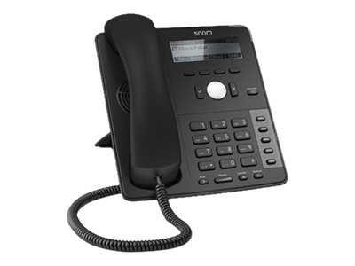 snom D715 - VoIP-Telefon - dreiweg Anruffunktion - SIP, RTCP, SRTP - 4 Leitungen - Schwarz