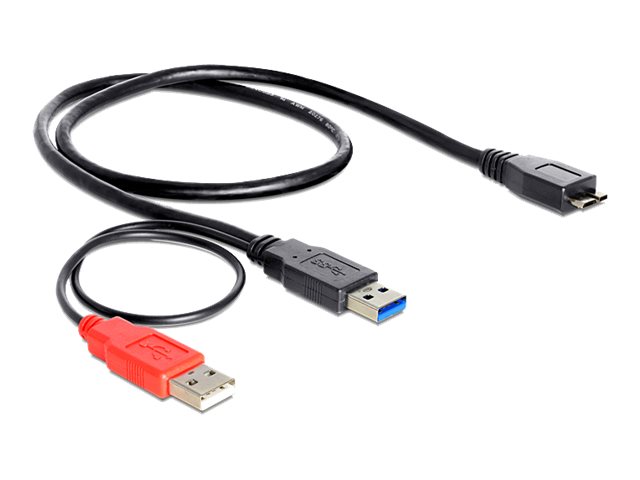 Delock - USB-Kabel - USB Typ A (M) zu USB (nur Strom), Micro-USB Typ B (M) - USB 3.0 - 20 cm