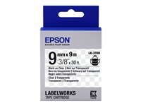 Epson LabelWorks LK-3TBN - Schwarz auf TranErsatzteilnt - Rolle (0,9 cm x 9 m) 1 Kassette(n) Etikettenband - fr LabelWorks LW-1