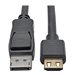 Eaton Tripp Lite Series DisplayPort 1.2 to HDMI Active Adapter Cable (M/M), 4K 60 Hz, Gripping HDMI Plug, HDCP 2.2, 20 ft. (6.1 