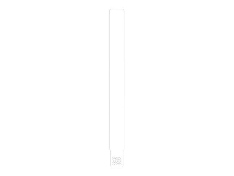 Zebra Z-Band UltraSoft - Polypropylen (PP) - Klebstoff - weiss - 25.4 x 279.4 mm 1050 Stck. (6 Rolle(n) x 175) Vinyl-Armbnder -