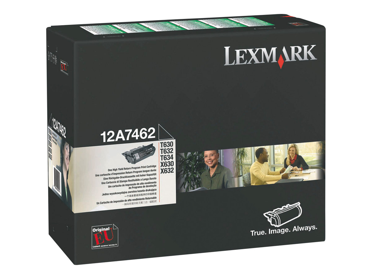 Lexmark - Hohe Ergiebigkeit - Schwarz - Original - Tonerpatrone LCCP, LRP - fr Lexmark T630, T632, T634, T634dtn-32, X630, X632