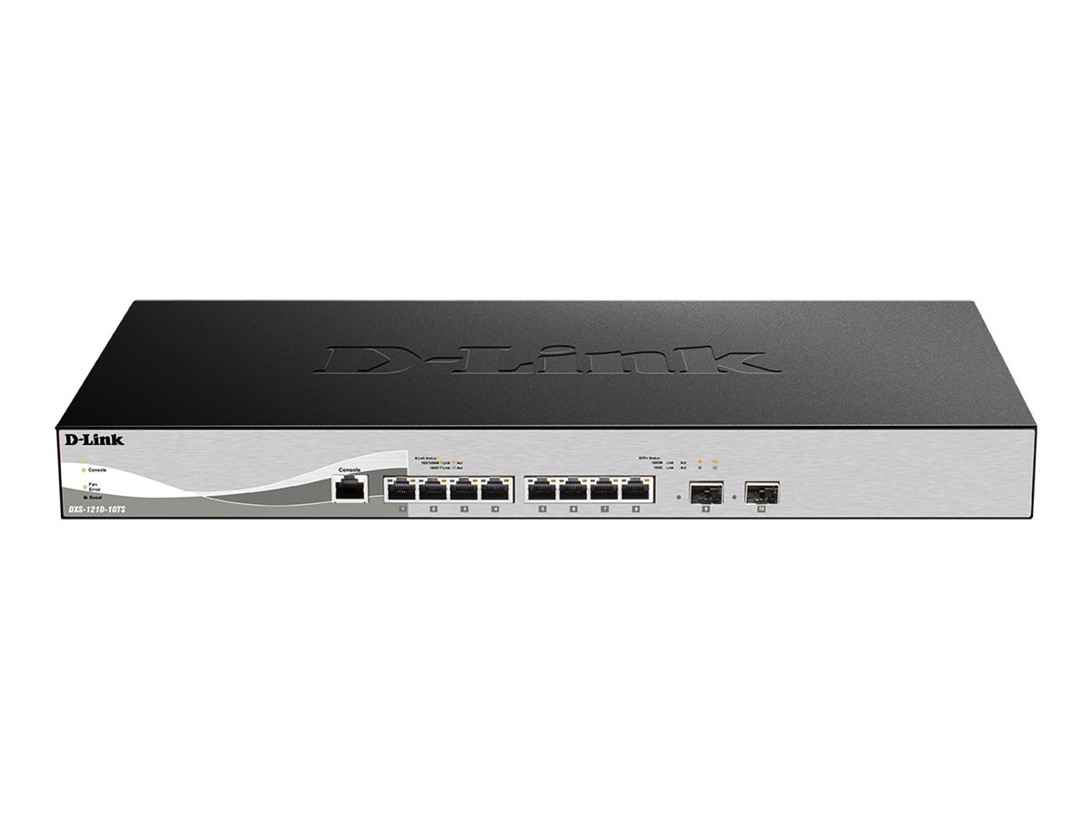 D-Link DXS 1210-10TS - Switch - Smart - 8 x 10GBase-T + 2 x SFP+ - Desktop, an Rack montierbar