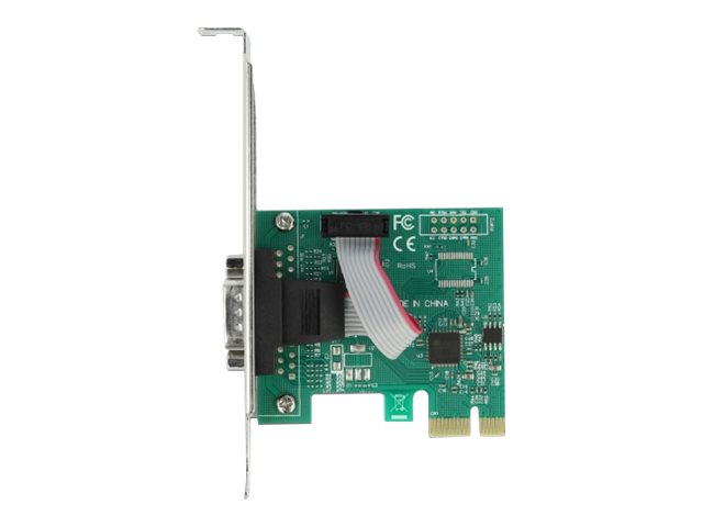 Delock PCI Express Card to 1 x Serial RS-232 - Serieller Adapter - PCIe 2.0 Low-Profile - RS-232 x 1 - grün