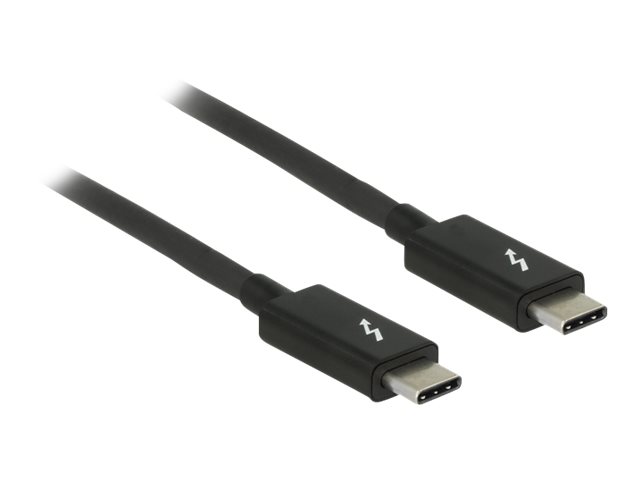 Delock - Thunderbolt-Kabel - 24 pin USB-C (M) zu 24 pin USB-C (M) - USB 3.1 Gen 1 / Thunderbolt 3 / DisplayPort 1.2a - 20 V - 3 