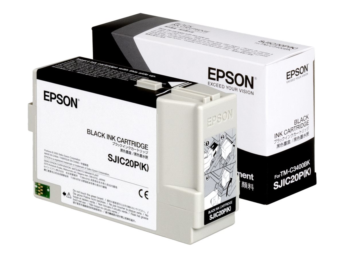 Epson SJIC20P(K) - Schwarz - Original - Tintenpatrone - fr TM C3400BK