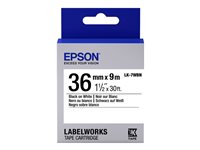 Epson LabelWorks LK-7WBN - Schwarz auf Weiss - Rolle (3,6 cm x 9 m) 1 Kassette(n) Etikettenband - fr LabelWorks LW-1000P, LW-90