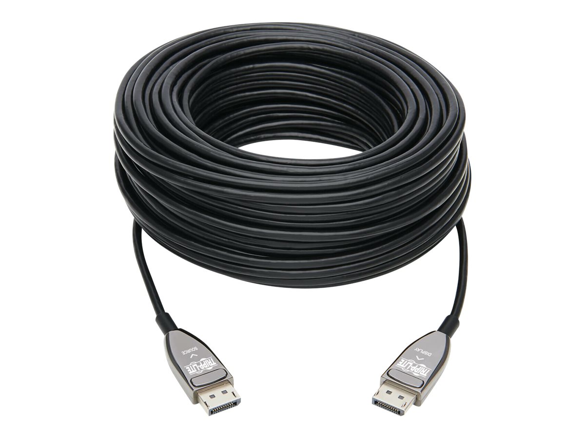 Tripp Lite DisplayPort Active Optical Cable (AOC) - UHD 8K 60 Hz, HDR, CL3 Rated, Black, 30 m (98 ft.) - DisplayPort-Kabel - Dis